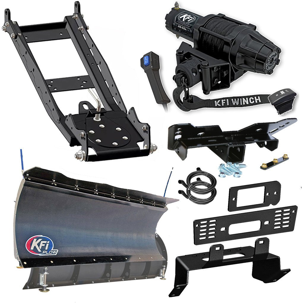 KFI Snowplow Kit Polaris fits most 400 - 900 Ranger Crew Midsize & Fullsize Models - MojoMotoSport.com