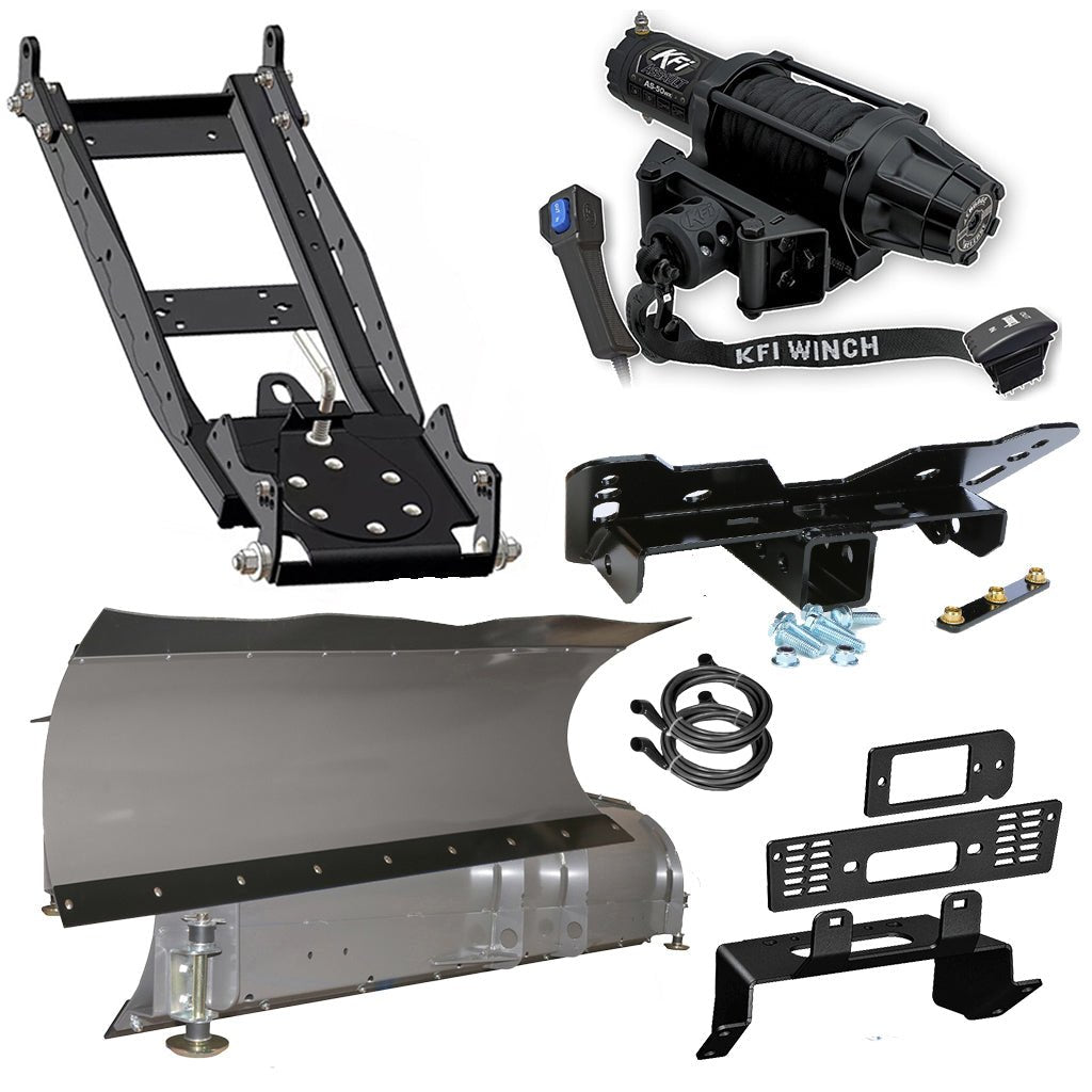 KFI Snowplow Kit Polaris fits most 400 - 900 Ranger Crew Midsize & Fullsize Models - MojoMotoSport.com