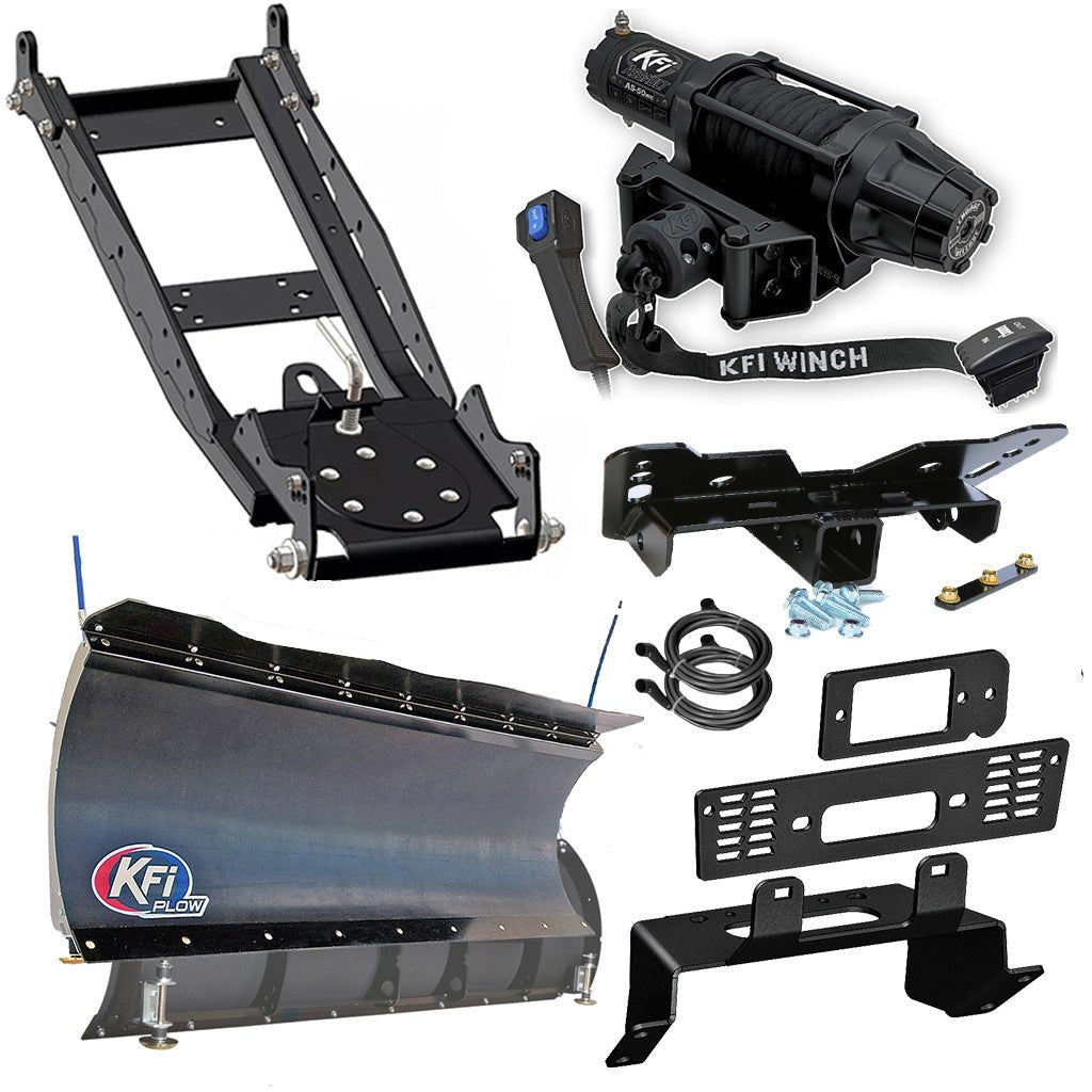 KFI Snowplow Kit Polaris fits most 400 - 900 Ranger Crew Midsize & Fullsize Models - MojoMotoSport.com