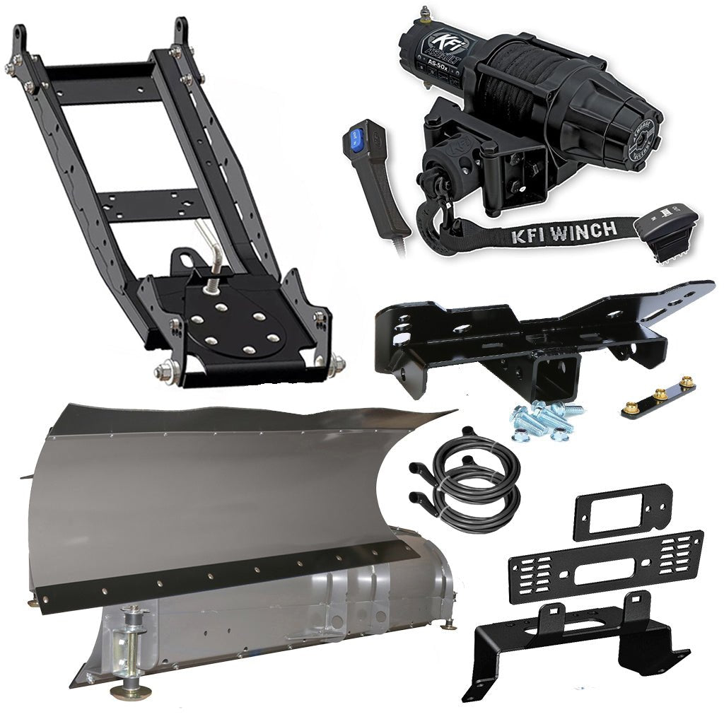 KFI Snowplow Kit Polaris fits most 400 - 900 Ranger Crew Midsize & Fullsize Models - MojoMotoSport.com