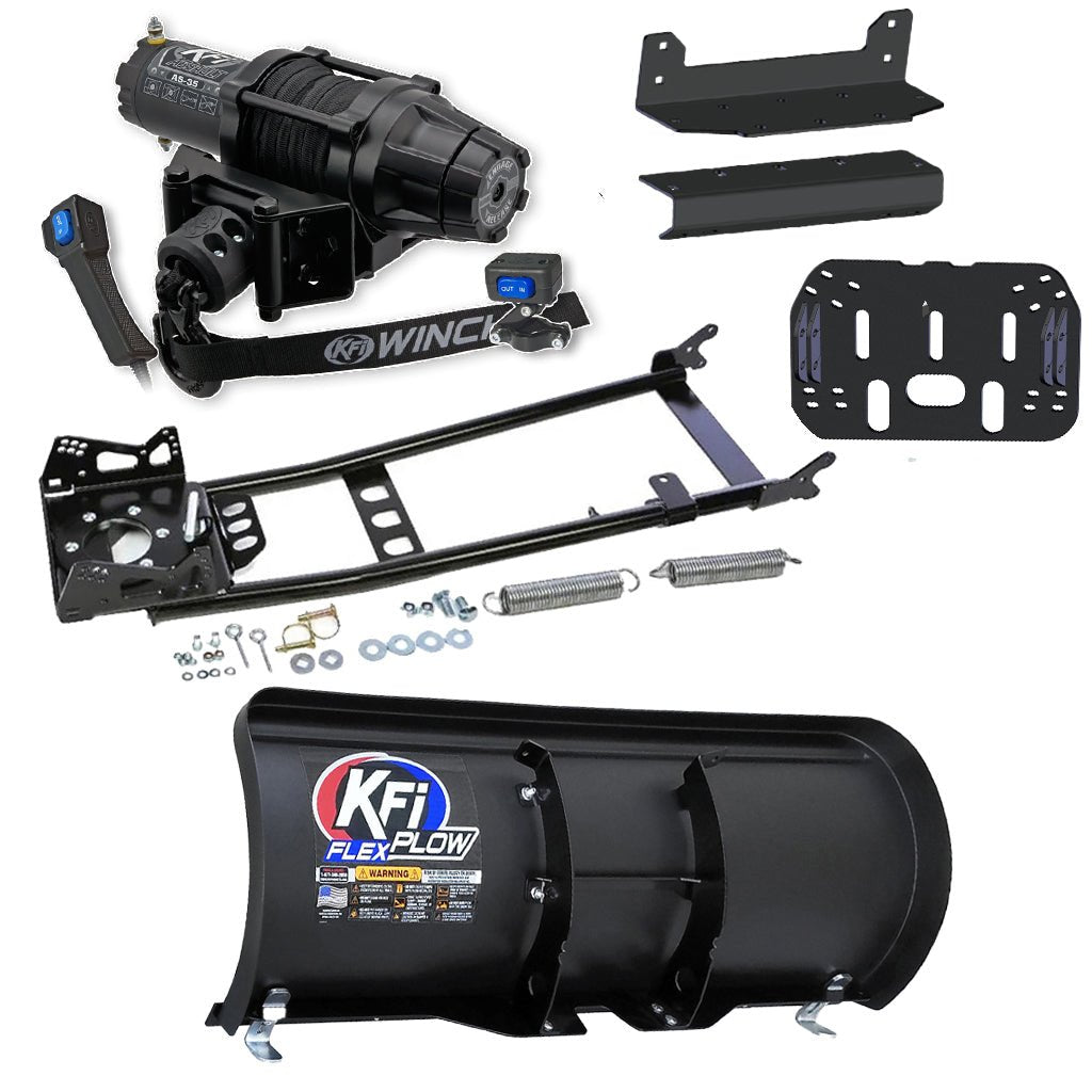 KFI Snowplow Kit Yamaha 350/400/450 Grizzly Kodiak ATV (2003 - 2014) - MojoMotoSport.com