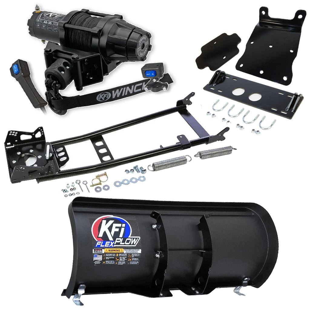 KFI Snowplow Kit Yamaha Big Bear 400 4x4 ATV (2007 - 2012) - MojoMotoSport.com