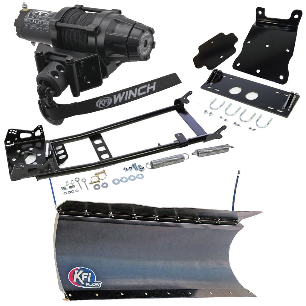 KFI Snowplow Kit Yamaha Big Bear 400 4x4 ATV (2007 - 2012) - MojoMotoSport.com