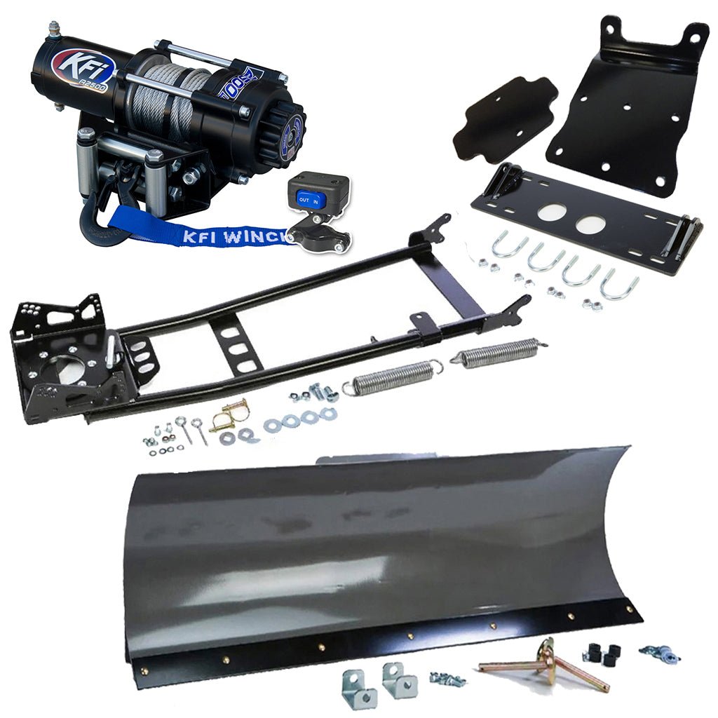 KFI Snowplow Kit Yamaha Big Bear 400 4x4 ATV (2007 - 2012) - MojoMotoSport.com