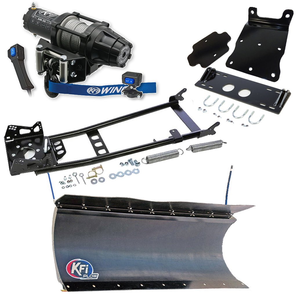 KFI Snowplow Kit Yamaha Big Bear 400 4x4 ATV (2007 - 2012) - MojoMotoSport.com
