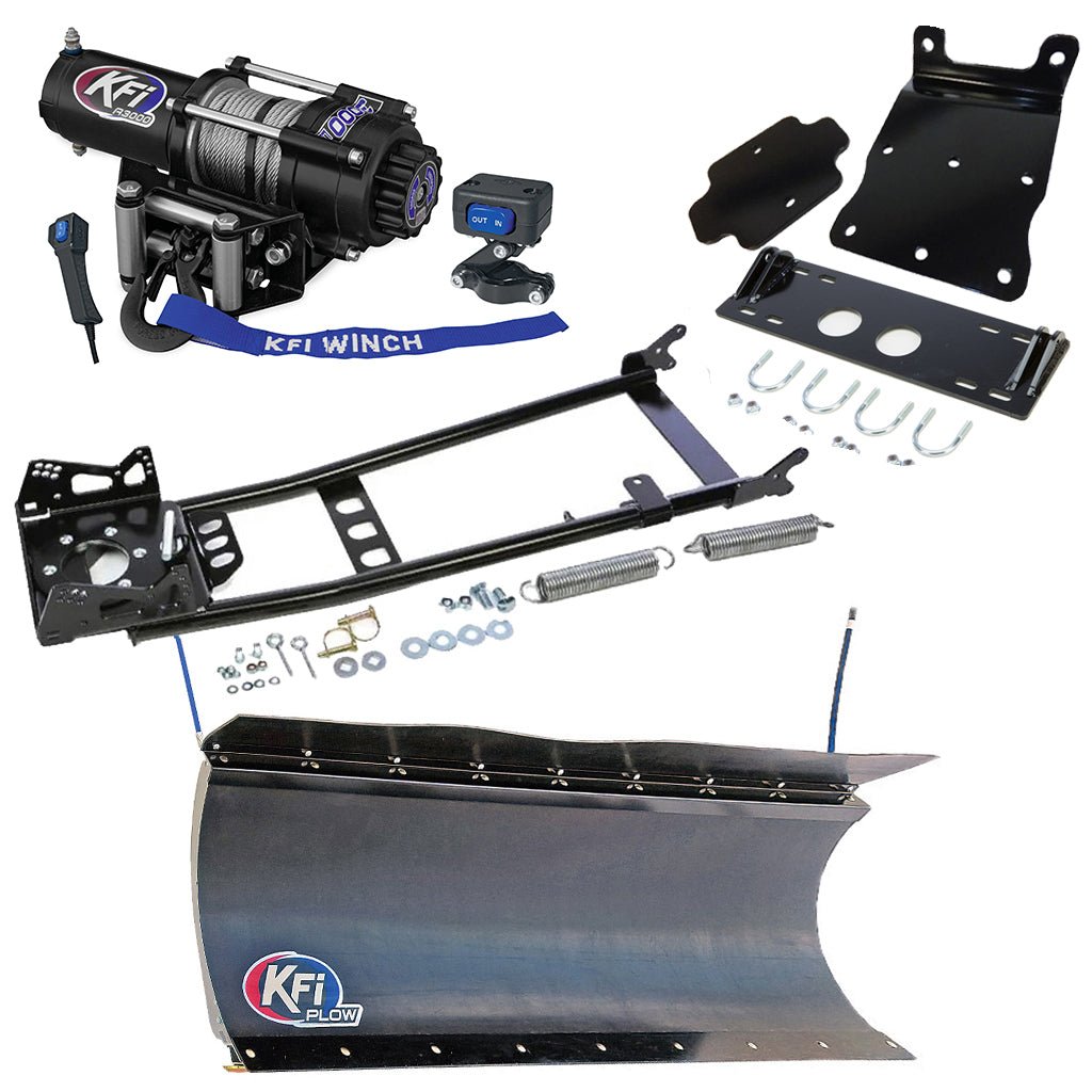KFI Snowplow Kit Yamaha Big Bear 400 4x4 ATV (2007 - 2012) - MojoMotoSport.com