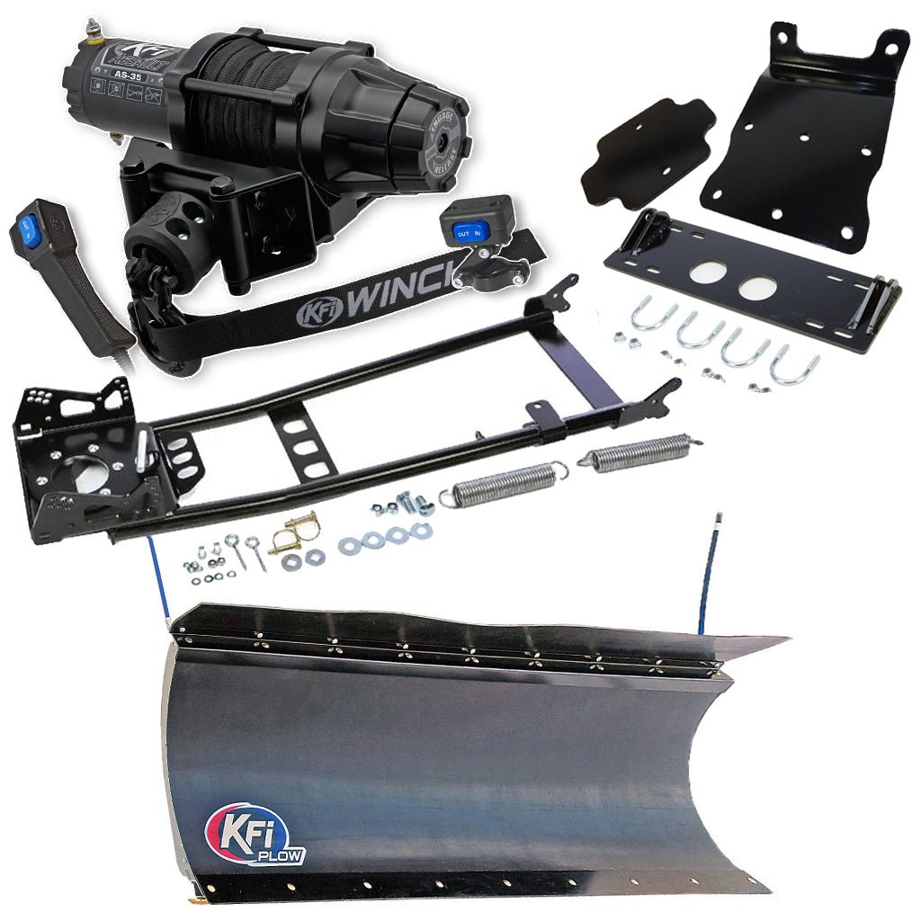 KFI Snowplow Kit Yamaha Big Bear 400 4x4 ATV (2007 - 2012) - MojoMotoSport.com