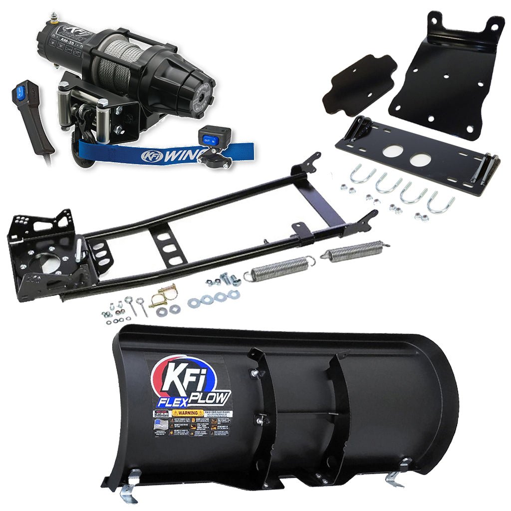 KFI Snowplow Kit Yamaha Big Bear 400 4x4 ATV (2007 - 2012) - MojoMotoSport.com