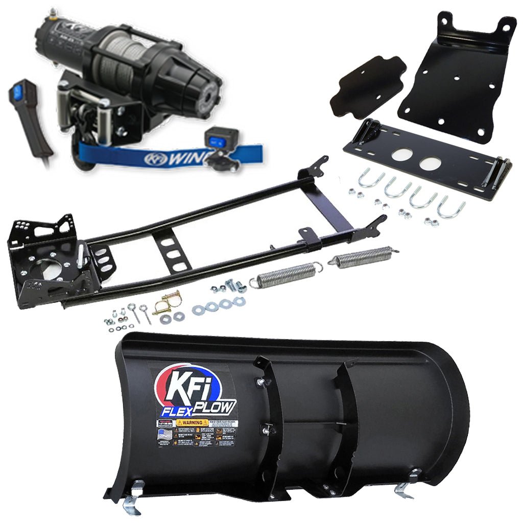 KFI Snowplow Kit Yamaha Big Bear 400 4x4 ATV (2007 - 2012) - MojoMotoSport.com