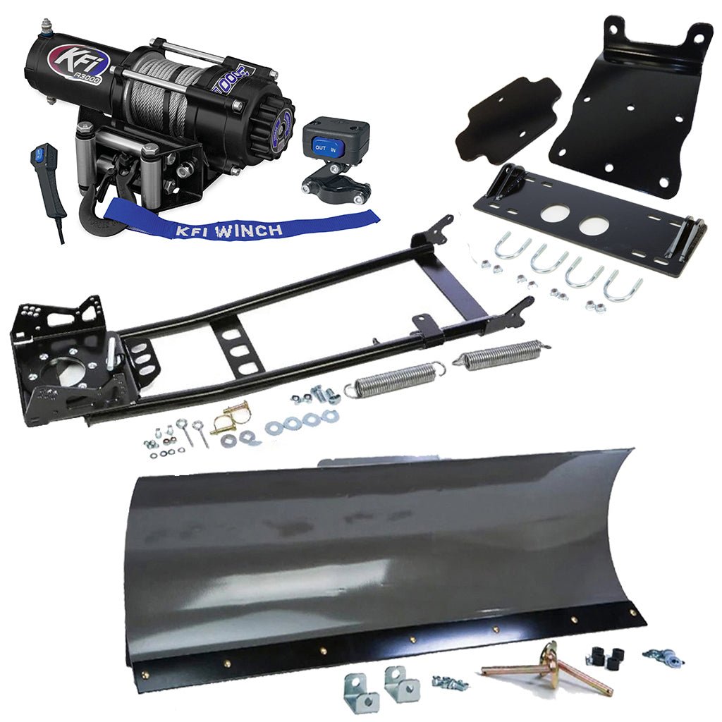 KFI Snowplow Kit Yamaha Big Bear 400 4x4 ATV (2007 - 2012) - MojoMotoSport.com