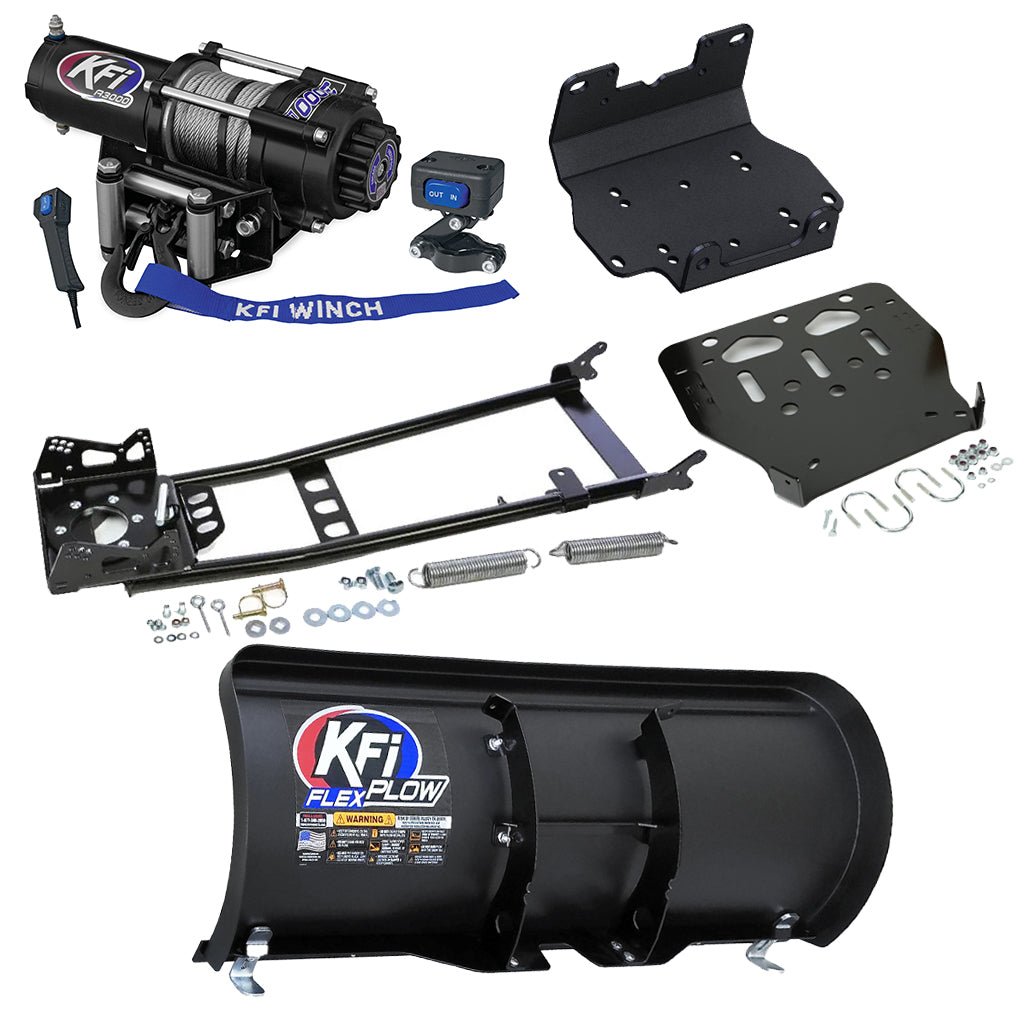 KFI Snowplow Kit Yamaha Grizzly 550 ATV (2009 - 2014) & Grizzly 700 ATV (2007 - 2015) - MojoMotoSport.com