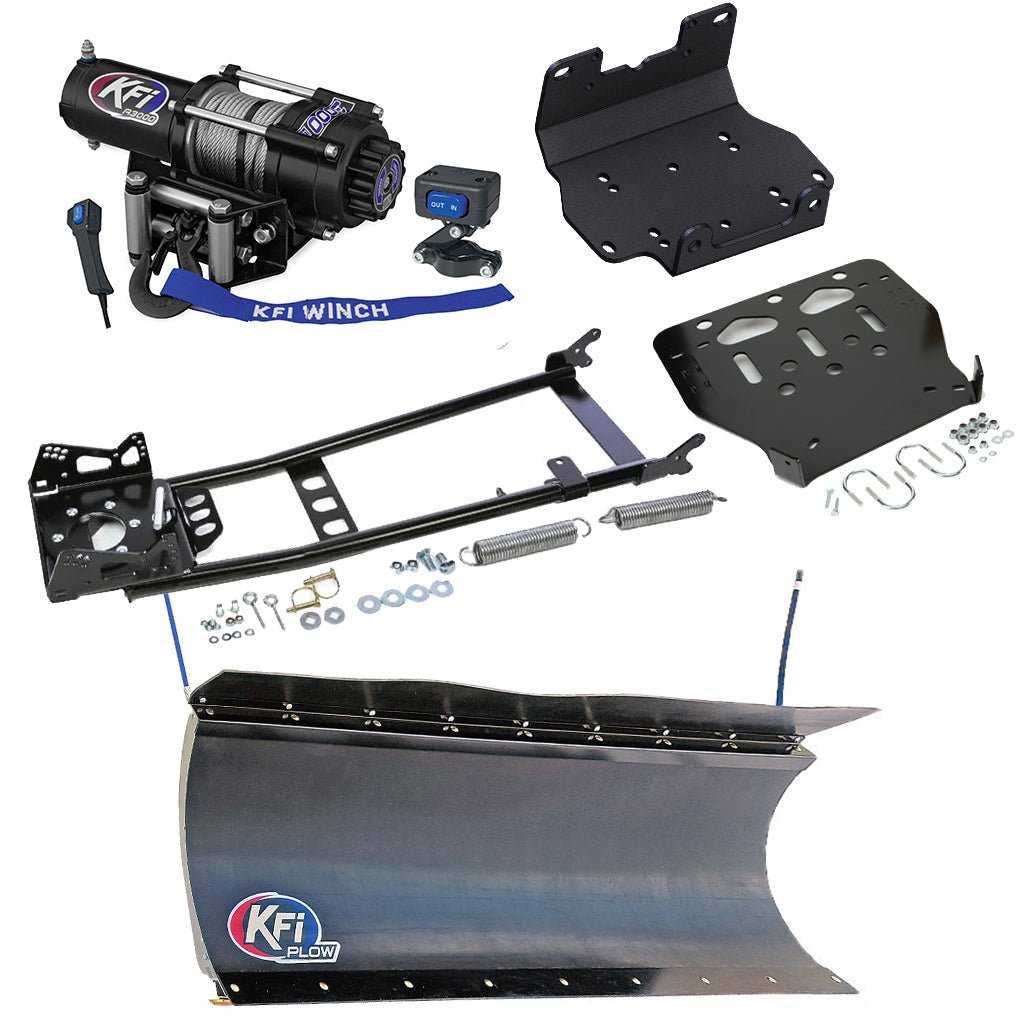 KFI Snowplow Kit Yamaha Grizzly 550 ATV (2009 - 2014) & Grizzly 700 ATV (2007 - 2015) - MojoMotoSport.com