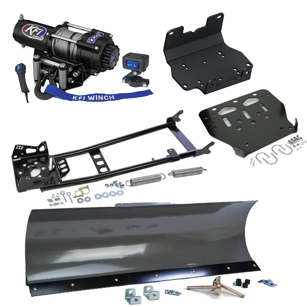 KFI Snowplow Kit Yamaha Grizzly 550 ATV (2009 - 2014) & Grizzly 700 ATV (2007 - 2015) - MojoMotoSport.com