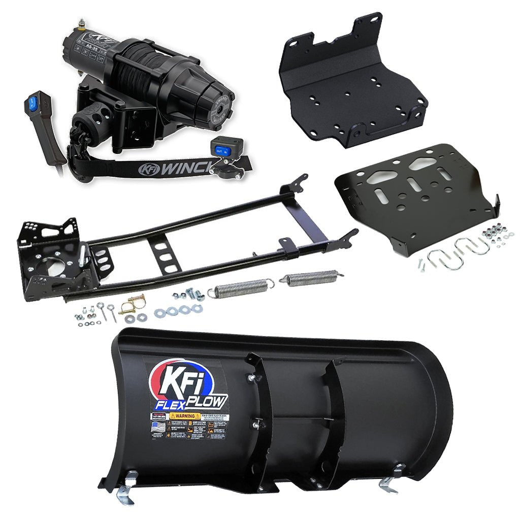 KFI Snowplow Kit Yamaha Grizzly 550 ATV (2009 - 2014) & Grizzly 700 ATV (2007 - 2015) - MojoMotoSport.com