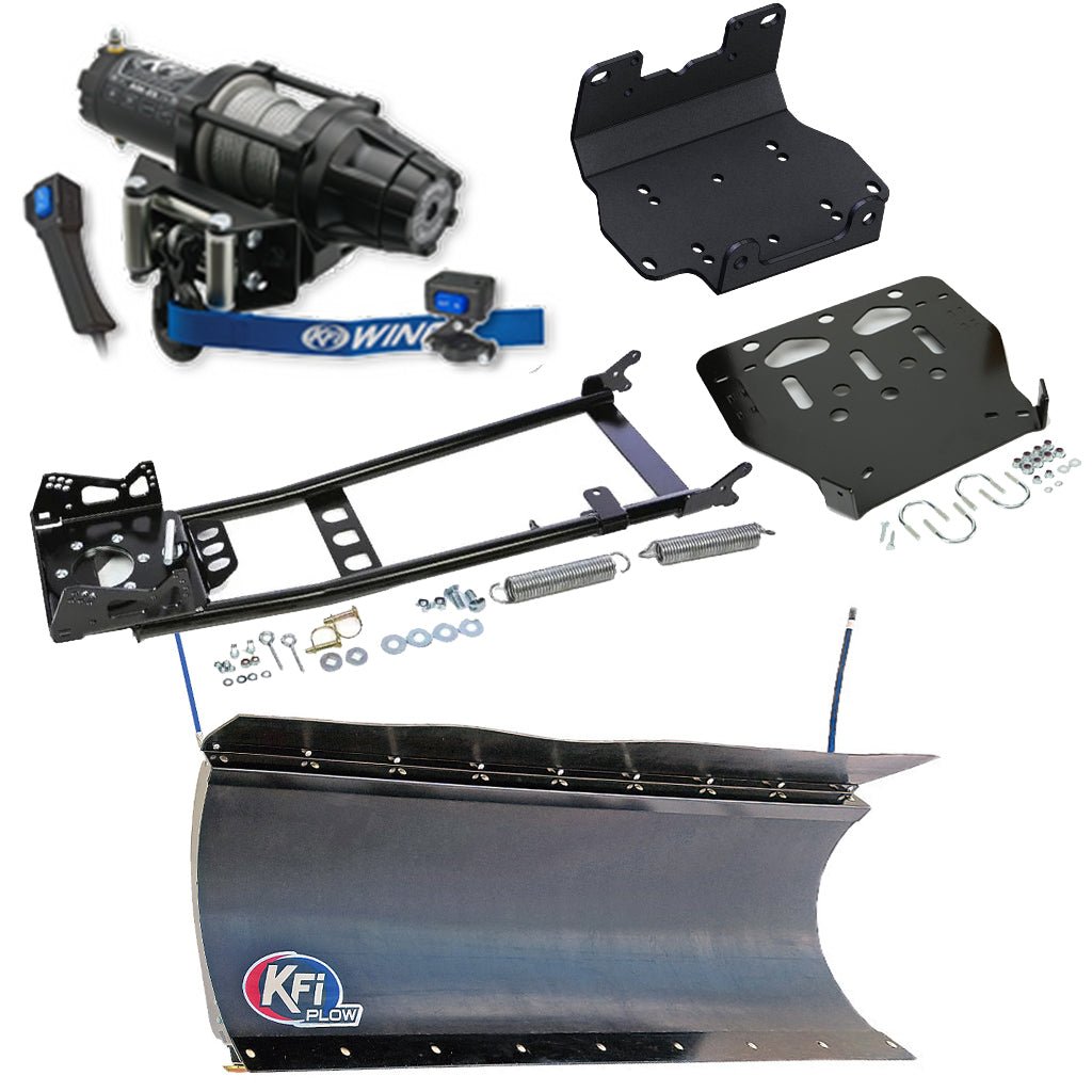 KFI Snowplow Kit Yamaha Grizzly 550 ATV (2009 - 2014) & Grizzly 700 ATV (2007 - 2015) - MojoMotoSport.com