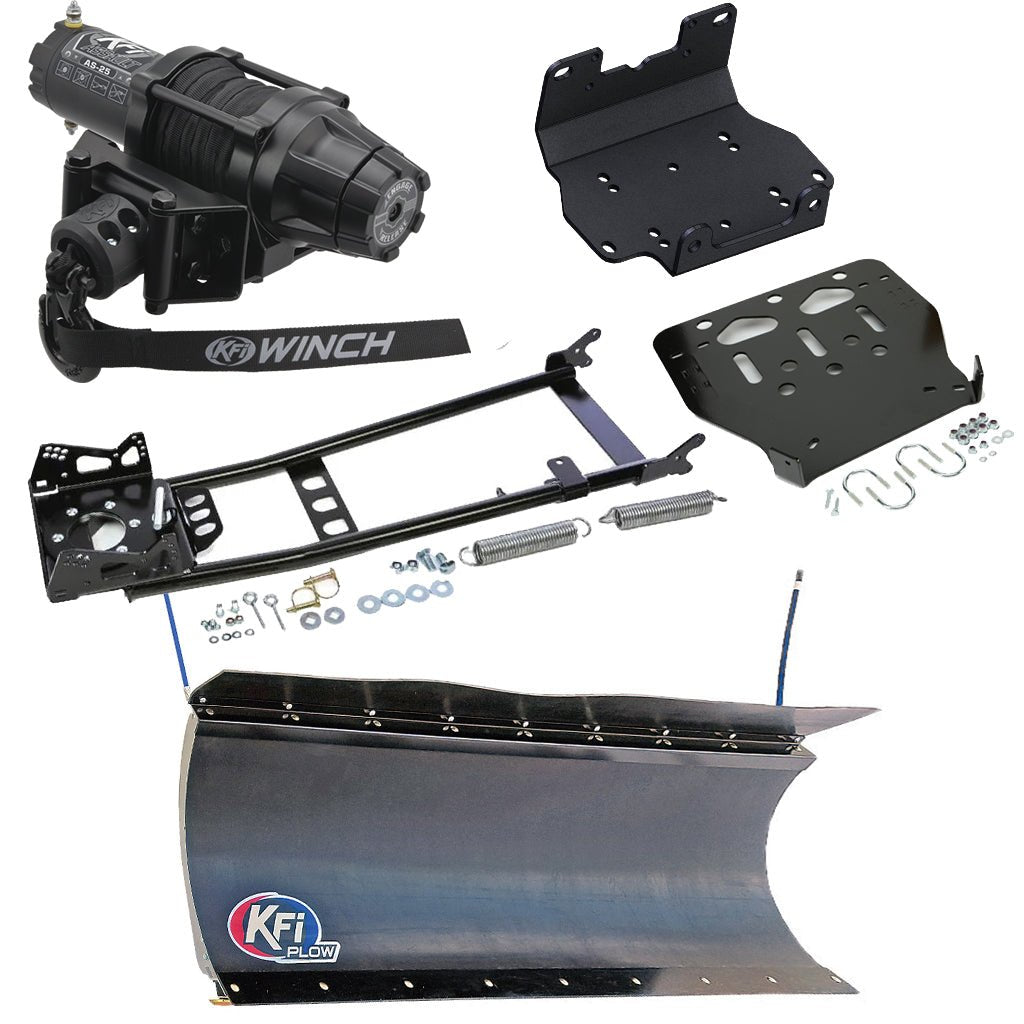 KFI Snowplow Kit Yamaha Grizzly 550 ATV (2009 - 2014) & Grizzly 700 ATV (2007 - 2015) - MojoMotoSport.com