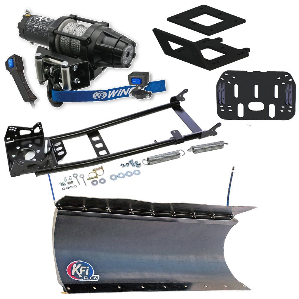 KFI Snowplow Kit Yamaha Kodiak 450 4x4 ATV (2018 - 2025) - MojoMotoSport.com