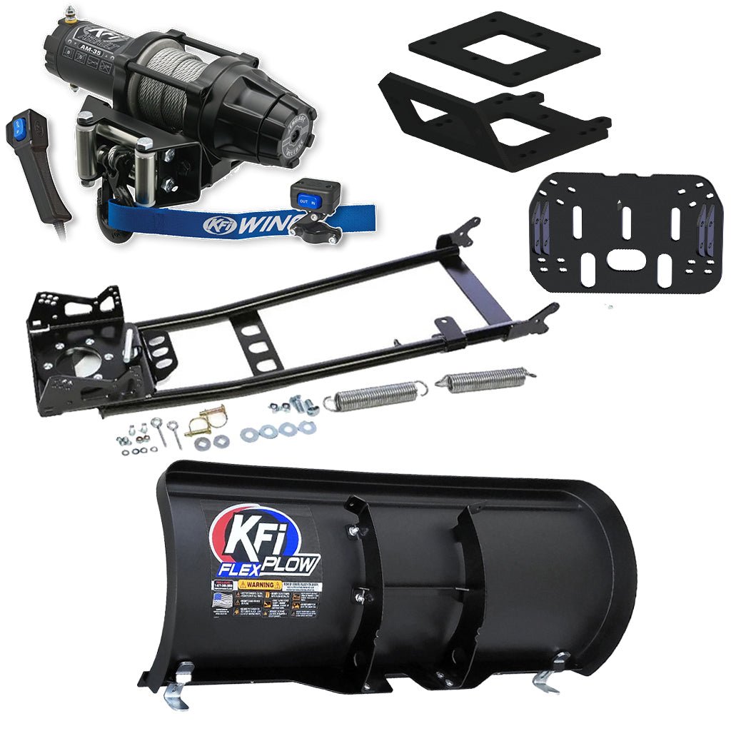 KFI Snowplow Kit Yamaha Kodiak 450 4x4 ATV (2018 - 2025) - MojoMotoSport.com