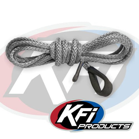 KFI Synthetic ATV Winch 12 Foot PLOW Cable (Smoke) | SYN19 - S12 - MojoMotoSport.com