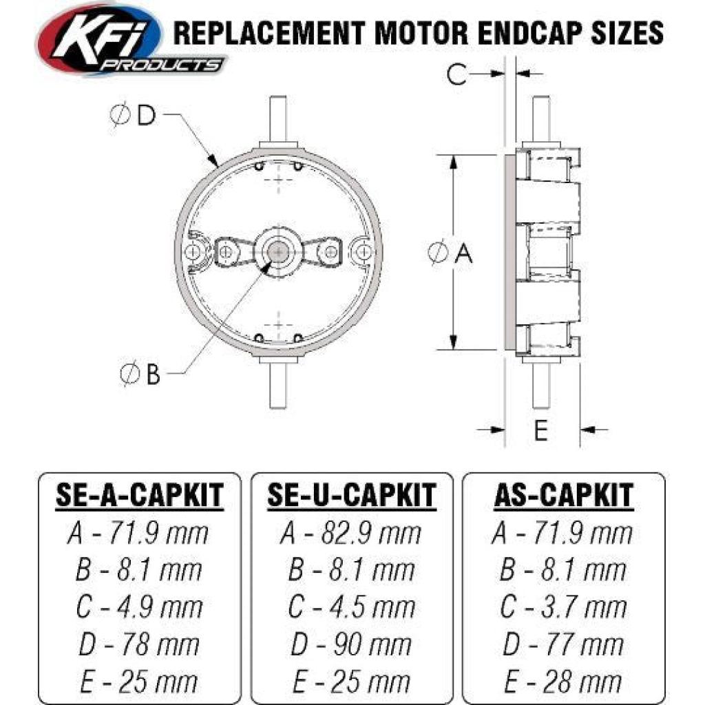 KFI Winch Replacement Motor End Cap | SE - A - CAPKIT - MojoMotoSport.com