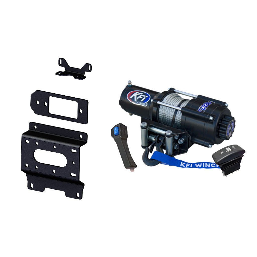 KFI Winch & Winch Mount Kit Caterpiller CUV82 CUV85 CUV102D CUV105D - MojoMotoSport.com