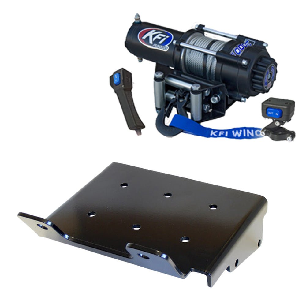 KFI Winch & Winch Mount Kit fits 2002 - 2007 Suzuki Eiger 400 & Vinson 500 ATV - MojoMotoSport.com