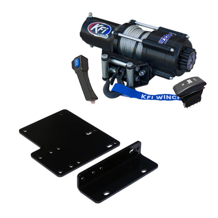 KFI Winch & Winch Mount Kit fits 2009 - 2013 only Kawasaki Mule 4000 & Mule 4010 - MojoMotoSport.com