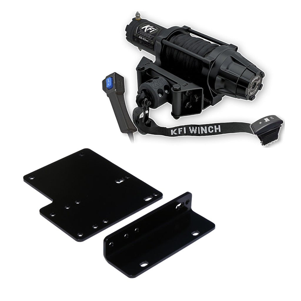 KFI Winch & Winch Mount Kit fits 2009 - 2013 only Kawasaki Mule 4000 & Mule 4010 - MojoMotoSport.com