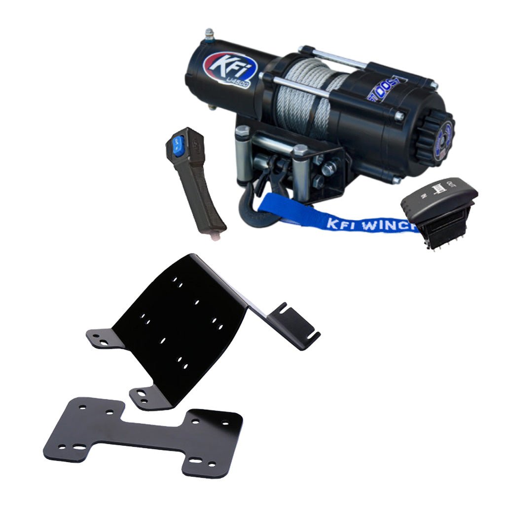 KFI Winch & Winch Mount Kit Honda Big Red MUV 2009 - 2013 - MojoMotoSport.com