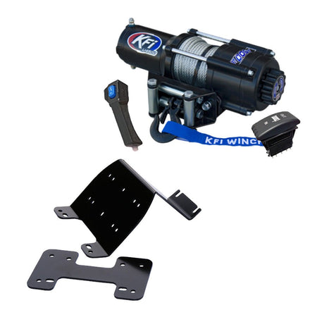 KFI Winch & Winch Mount Kit Honda Big Red MUV 2009 - 2013 - MojoMotoSport.com