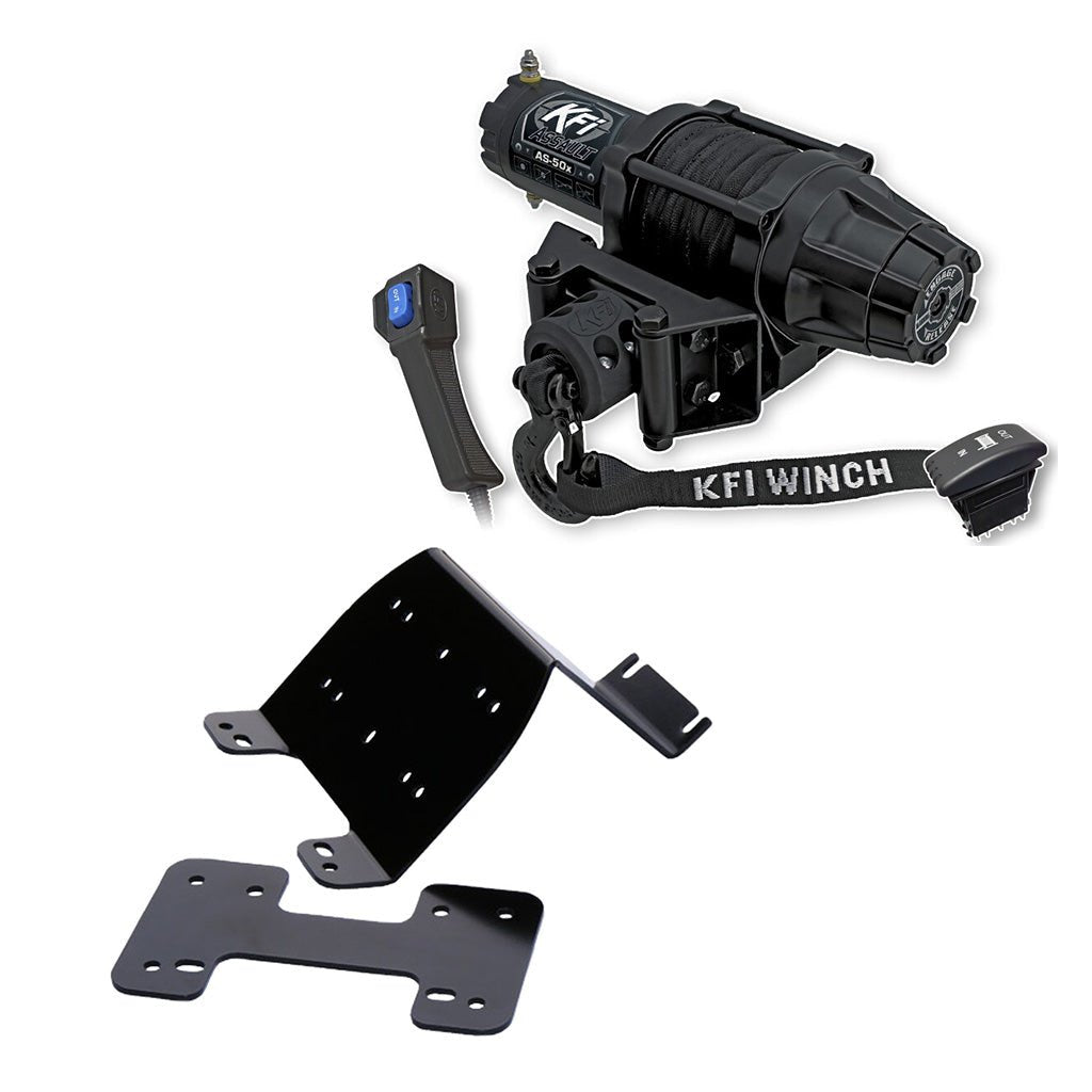 KFI Winch & Winch Mount Kit Honda Big Red MUV 2009 - 2013 - MojoMotoSport.com