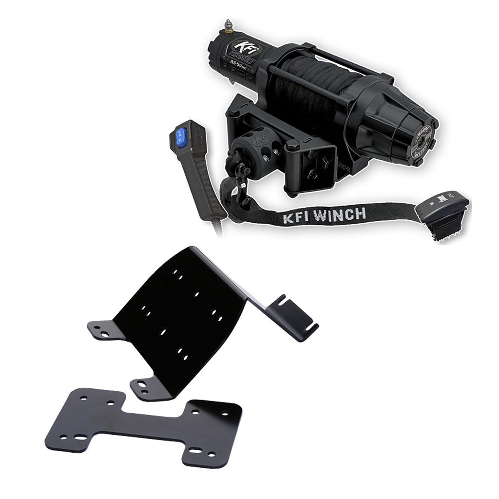 KFI Winch & Winch Mount Kit Honda Big Red MUV 2009 - 2013 - MojoMotoSport.com