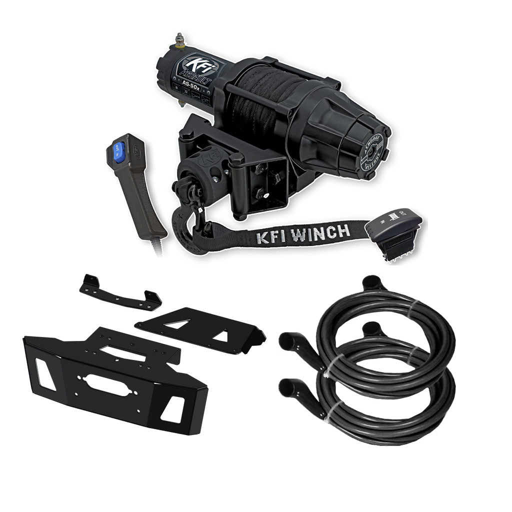 KFI Winch & Winch Mount Kit Polaris RZR XP 4 1000 2024 - MojoMotoSport.com