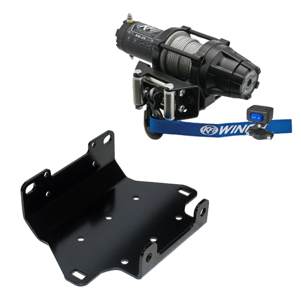 KFI Winch & Winch Mount Kit Yamaha Grizzly 550 ATV (2009 - 2014) & Grizzly 700 ATV (2007 - 2015) - MojoMotoSport.com