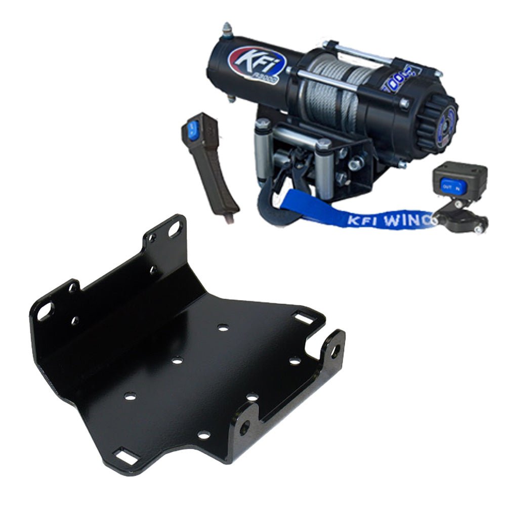KFI Winch & Winch Mount Kit Yamaha Grizzly 550 ATV (2009 - 2014) & Grizzly 700 ATV (2007 - 2015) - MojoMotoSport.com