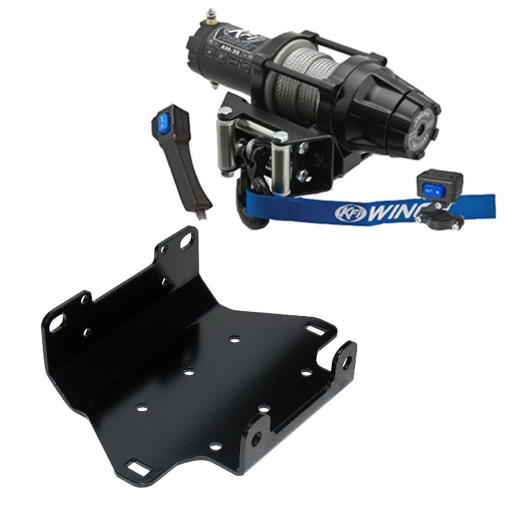 KFI Winch & Winch Mount Kit Yamaha Grizzly 550 ATV (2009 - 2014) & Grizzly 700 ATV (2007 - 2015) - MojoMotoSport.com