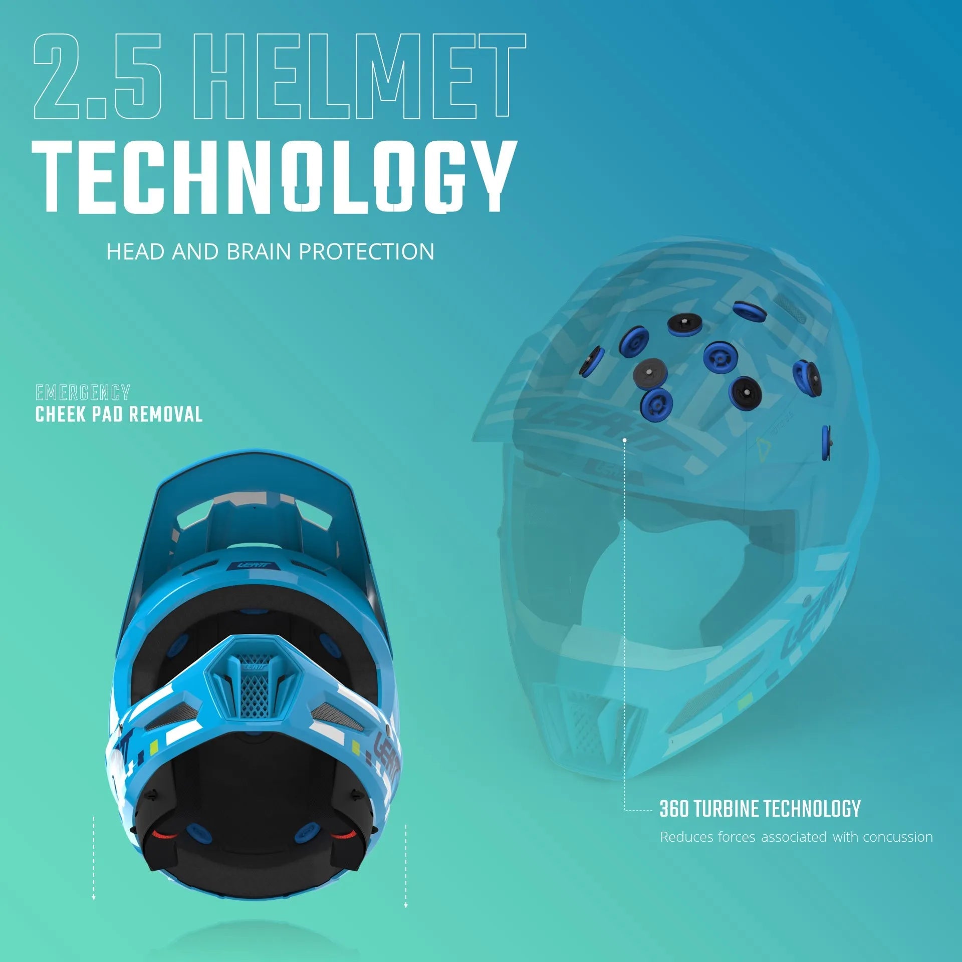 Leatt 2.5 Moto Helmet V25 - MojoMotoSport.com