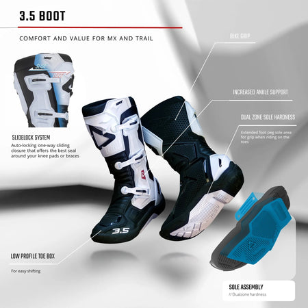 Leatt 3.5 Junior Boots V25 - MojoMotoSport.com