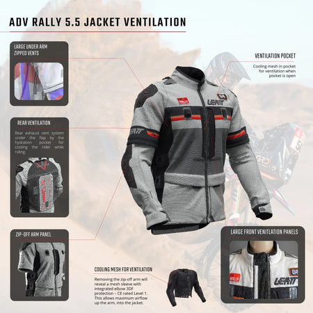 Leatt 5.5 ADV Rally Jacket - MojoMotoSport.com