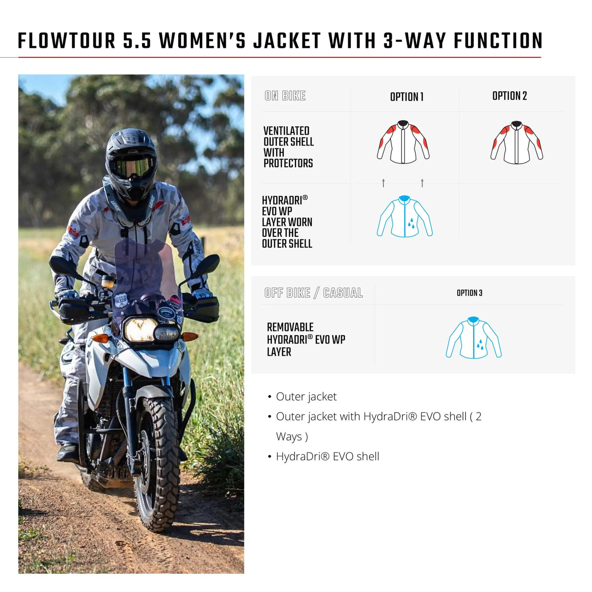 Leatt 5.5 Flowtour Women's ADV/Dualsport Jacket - MojoMotoSport.com