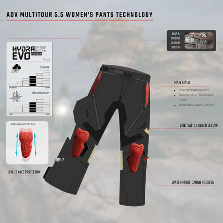 Leatt 5.5 Multitour Women's ADV/Dualsport Pants - MojoMotoSport.com
