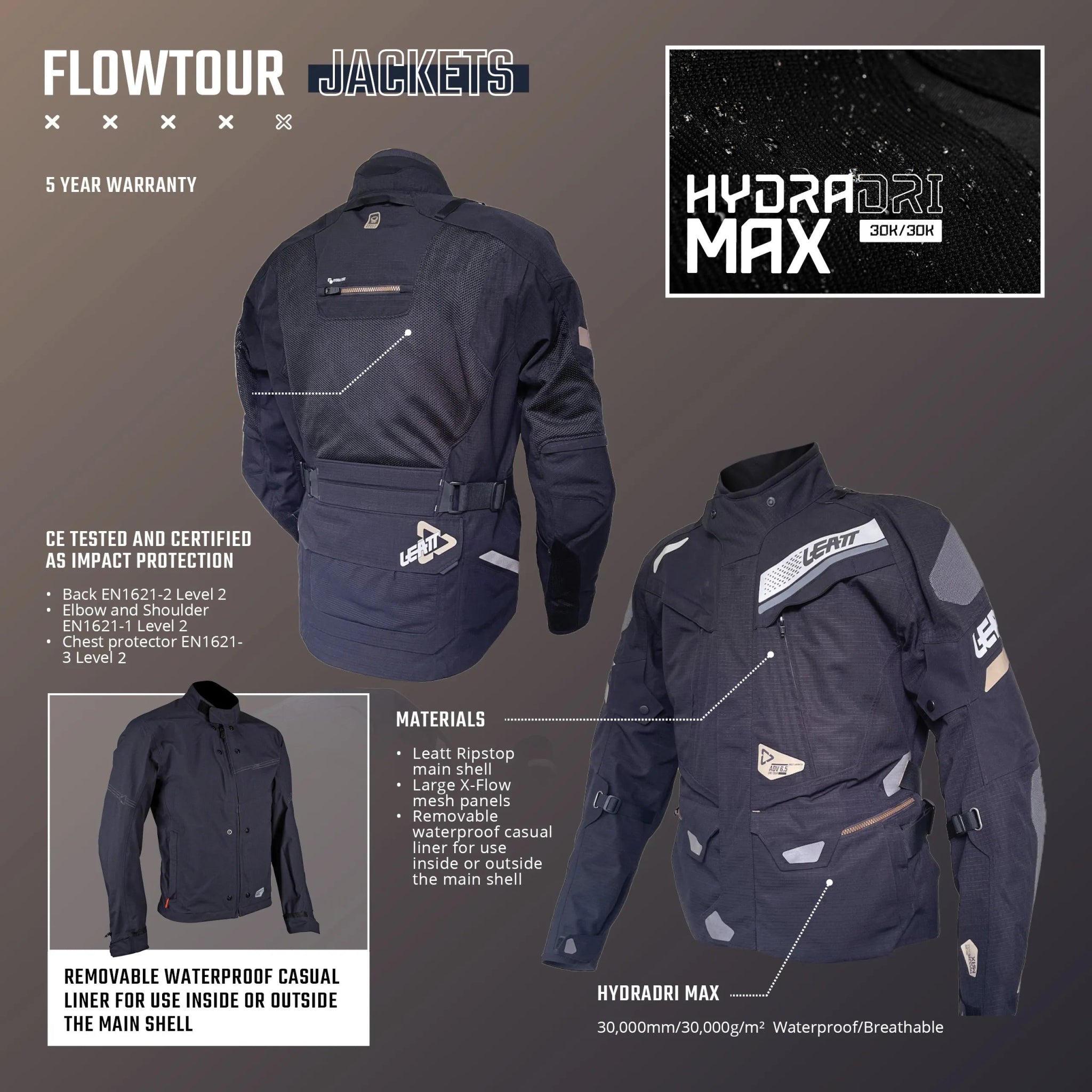 Leatt 7.5 FlowTour ADV/Dualsport Jacket - MojoMotoSport.com