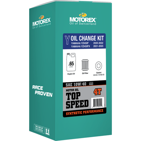 Motorex Top Speed Oil Change Kit Yamaha 0.65L 10W/40 | 311244 - MojoMotoSport.com