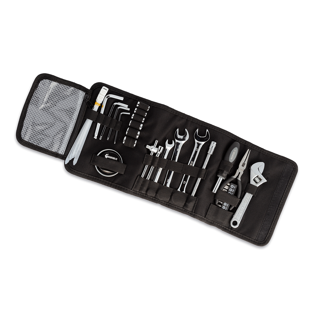 MOUNTAIN LAB Enduro Tool Kit with metric tools in organized roll pouch
