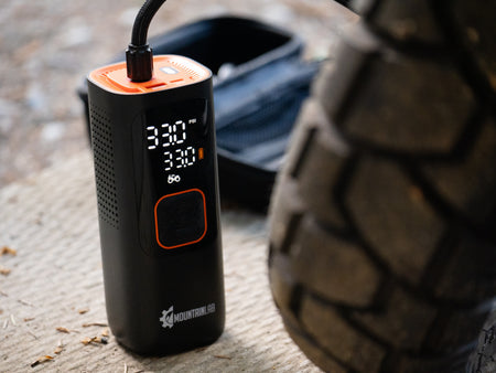 MOUNTAIN LAB Tirebank Max portable tire inflator for motorcycles, ATVs, and side-by-sides