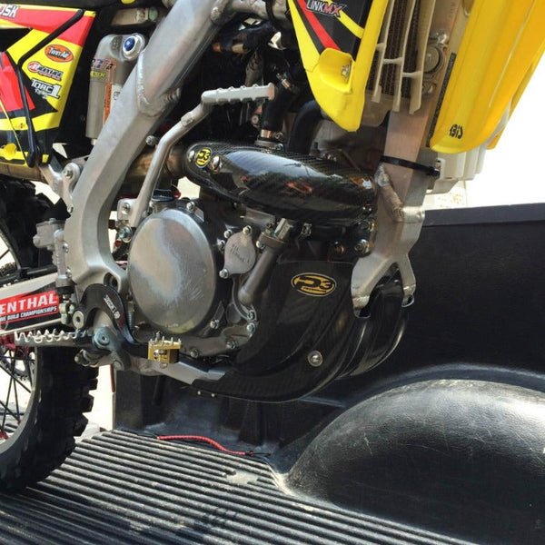P3 Carbon Fiber Header Heat Shield For Suzuki | 208050 - MojoMotoSport.com