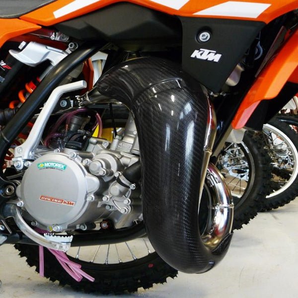 P3 Carbon Fiber Pipe Guard For FMF Pipe | 101031 - MojoMotoSport.com