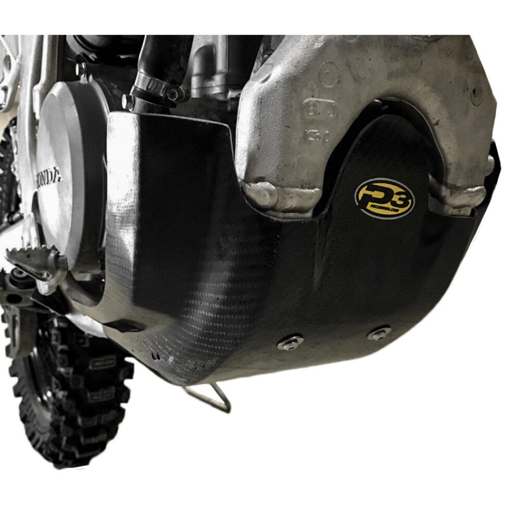P3 Carbon Fiber Skid Plate For HUS TC 250 (17 - 22) | 301066 - FR - MojoMotoSport.com