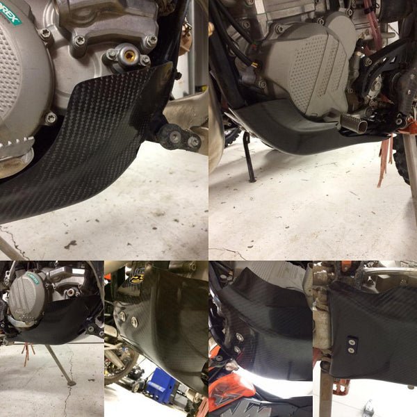 P3 Carbon Fiber Skid Plate For HUS/KTM/GASGAS | 301066 - MojoMotoSport.com