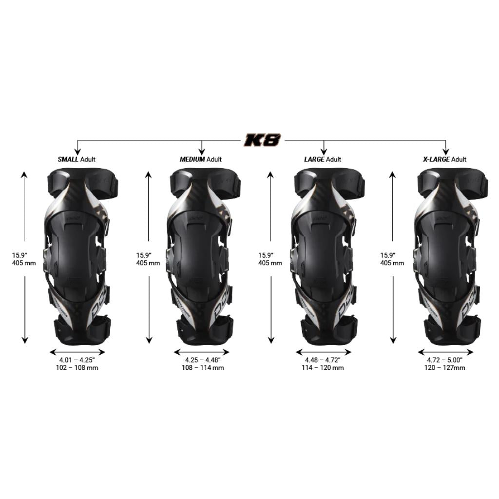 POD K4 2.0 Composite Impact Modified Knee Braces - MojoMotoSport.com